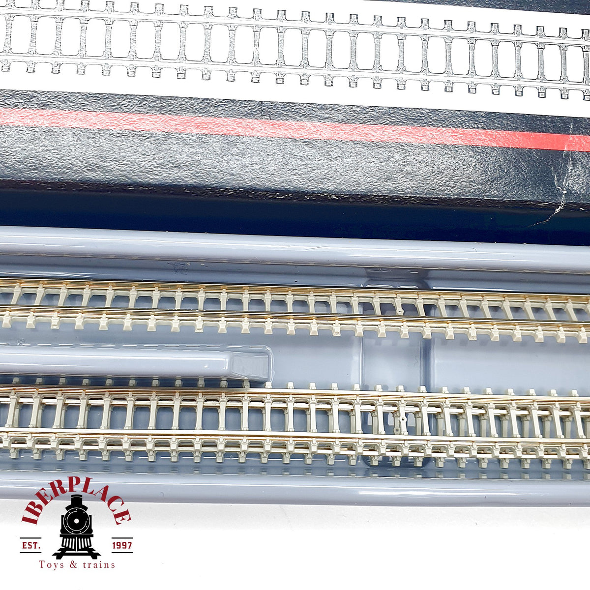♻️ Märklin 85941 3x Via Flexible 660mm Mini club - 🟢 GRADE A Escala Z 1:220