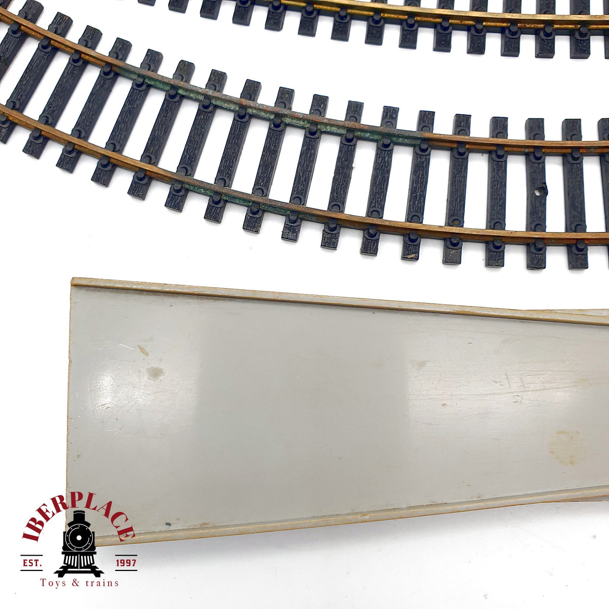 ♻️ Flesichmann 10x Vias Curvas Topes de Via y Rampa Encarrilador - 🔴 GRADE C Escala H0 1:87