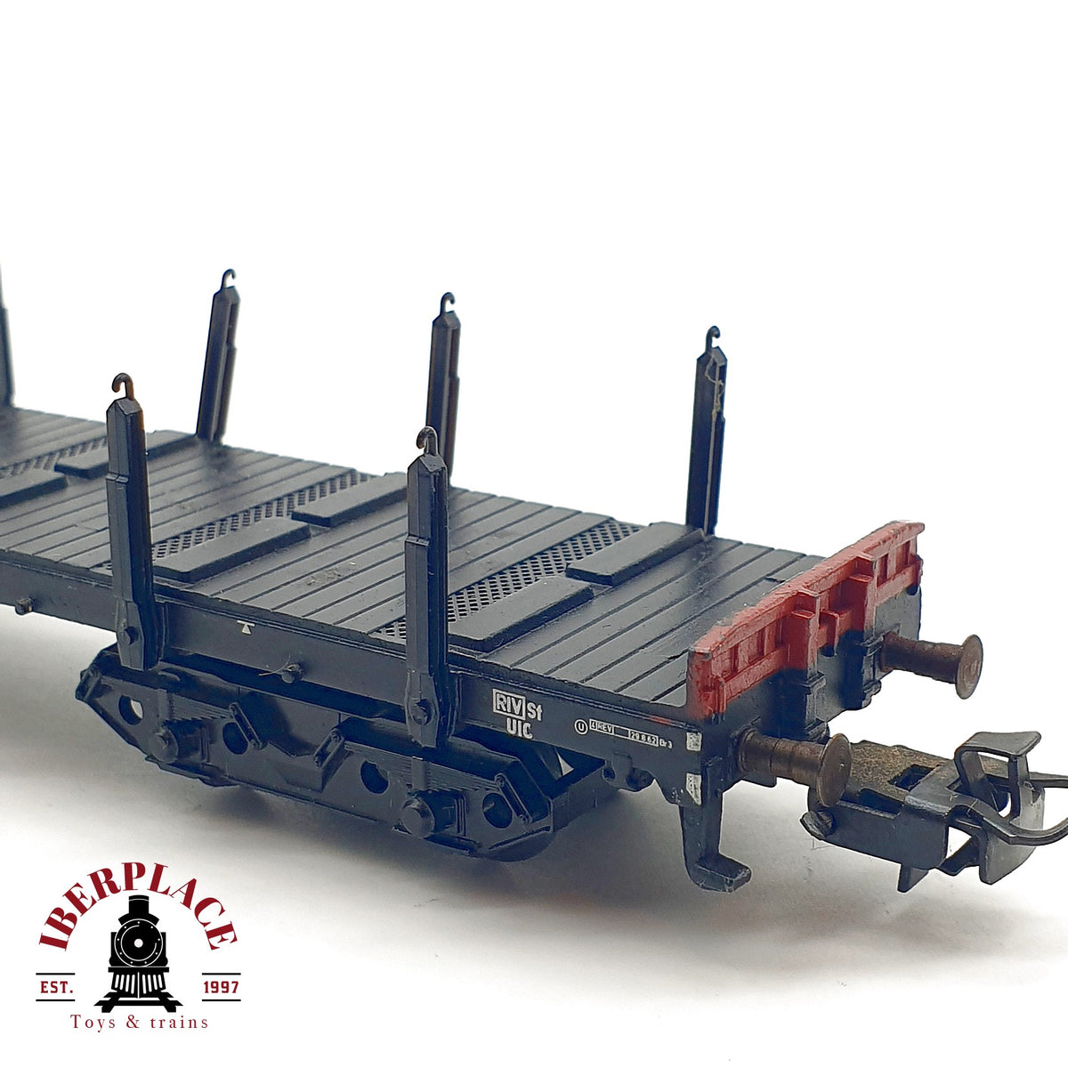 ♻️✨ Märklin 4663 Vagón plano teleros Flachwagen DB Snps 719 Ep IV AC Escala H0 1:87