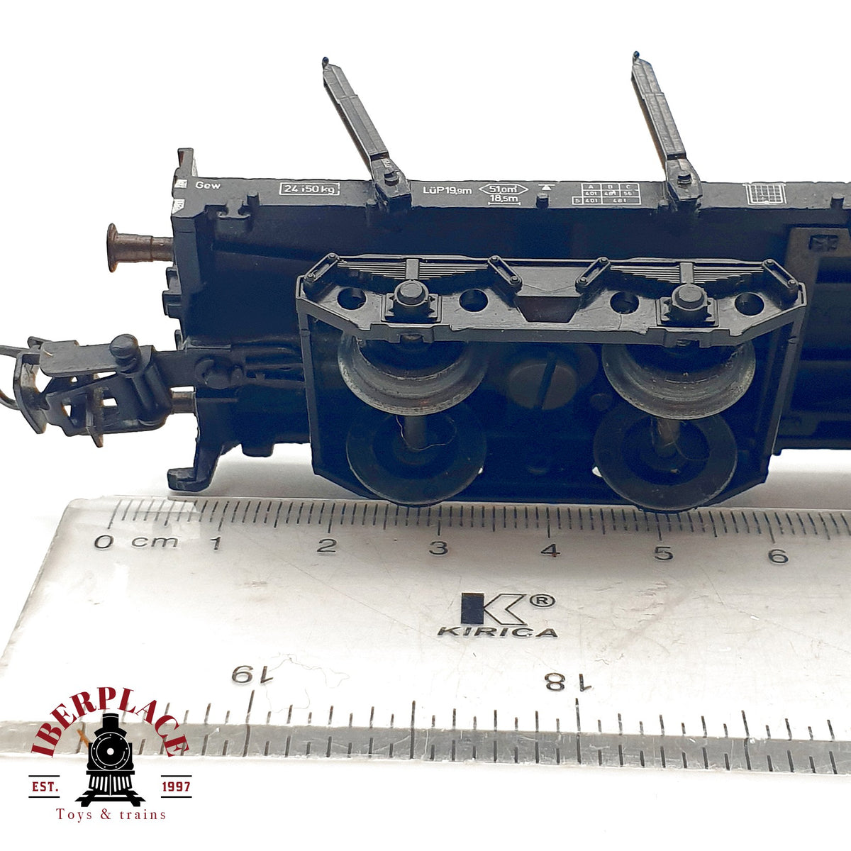 ♻️✨ Märklin 4663 Vagón plano teleros Flachwagen DB Snps 719 Ep IV AC Escala H0 1:87