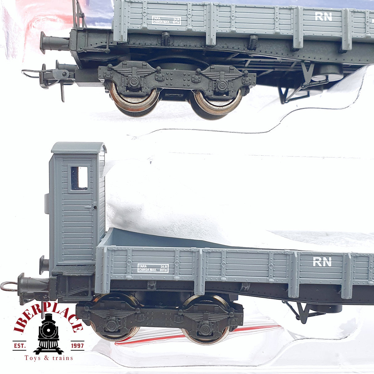 🆕 Mabar - 81402 Set 3 vagones borde bajo serie MM RENFE Nuevo en caja H0 escala 1:87