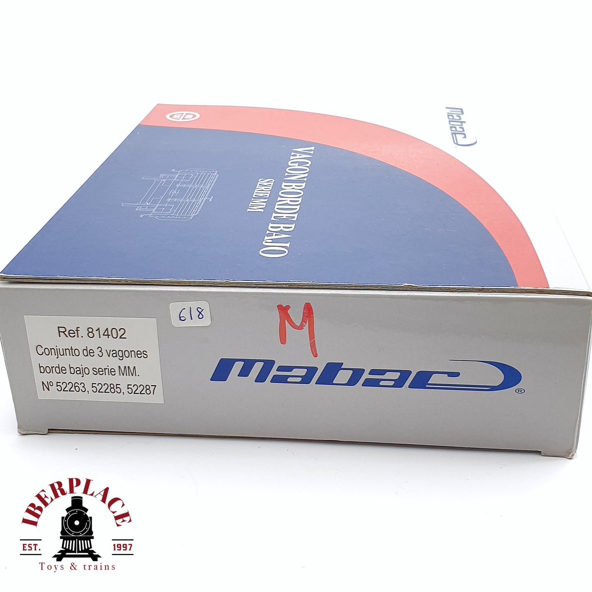 🆕 Mabar - 81402 Set 3 vagones borde bajo serie MM RENFE Nuevo en caja H0 escala 1:87
