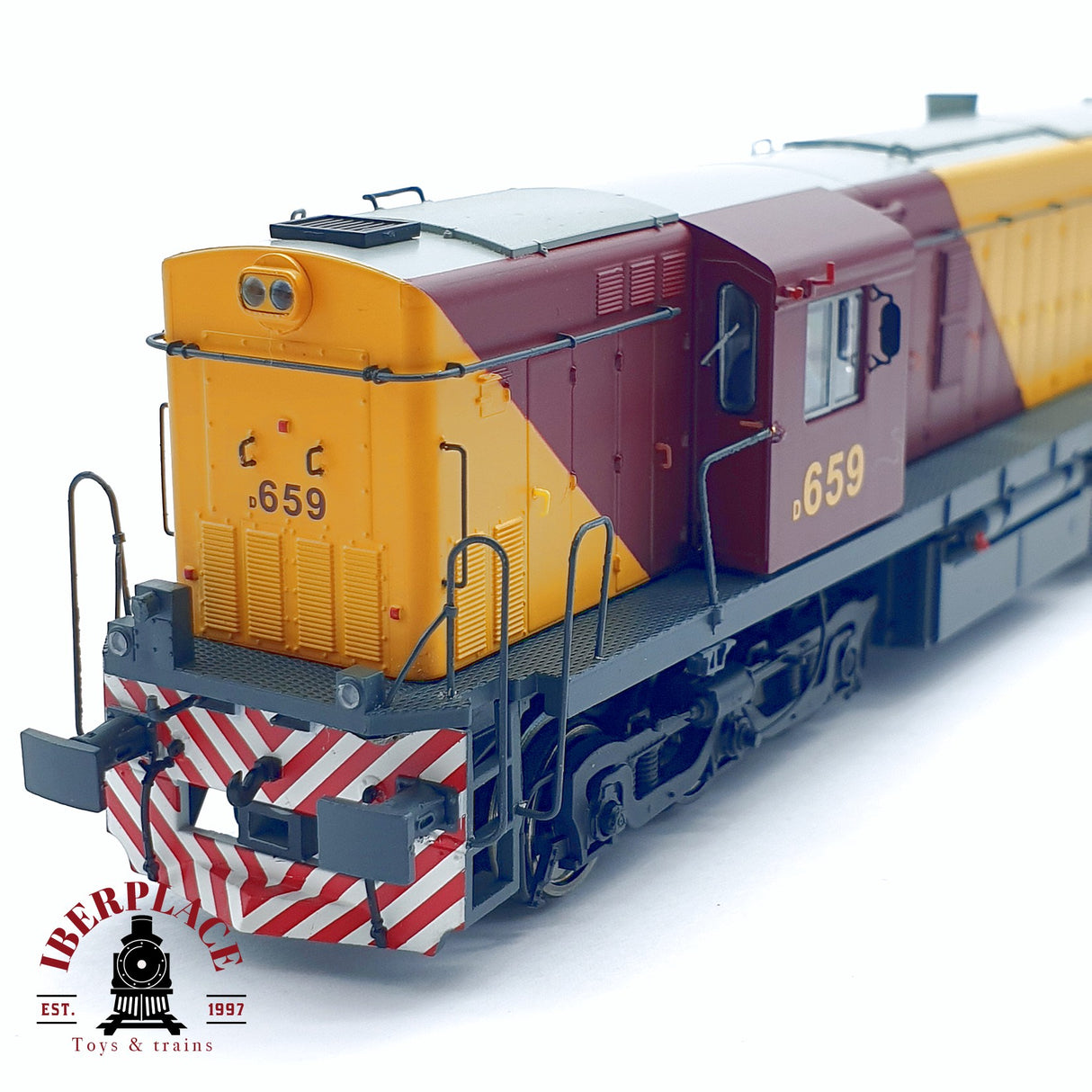 🆕 Mabar - 81314 Locomotora diesel Alco 1300 TBA modelo DC nueva con caja H0 escala 1:87