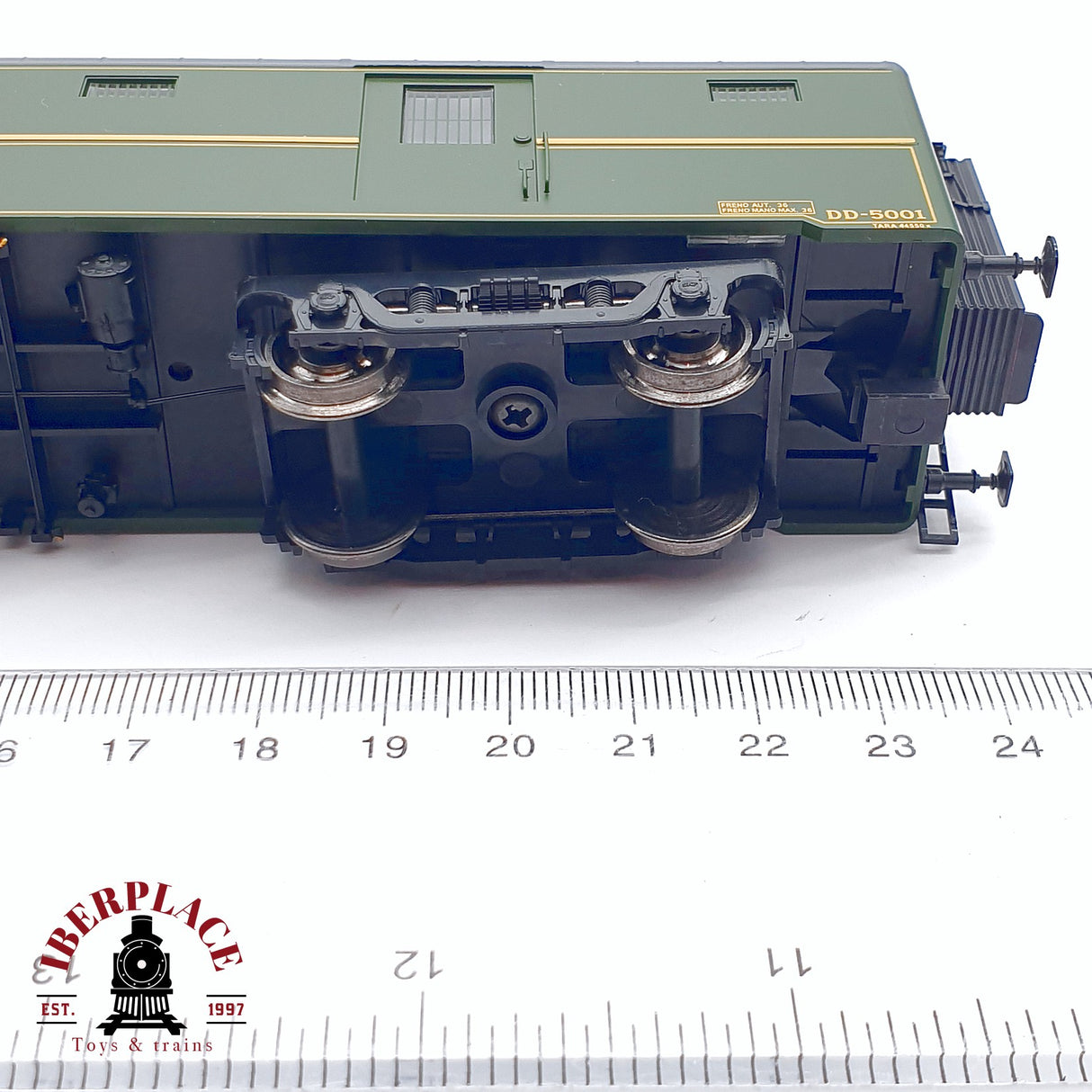 🆕 Mabar - 85001 Furgón equipajes RENFE DD-5001 Ep III nuevo con caja H0 escala 1:87