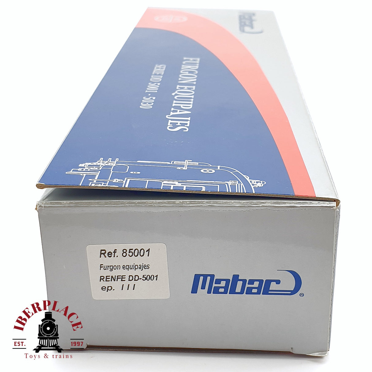 🆕 Mabar - 85001 Furgón equipajes RENFE DD-5001 Ep III nuevo con caja H0 escala 1:87