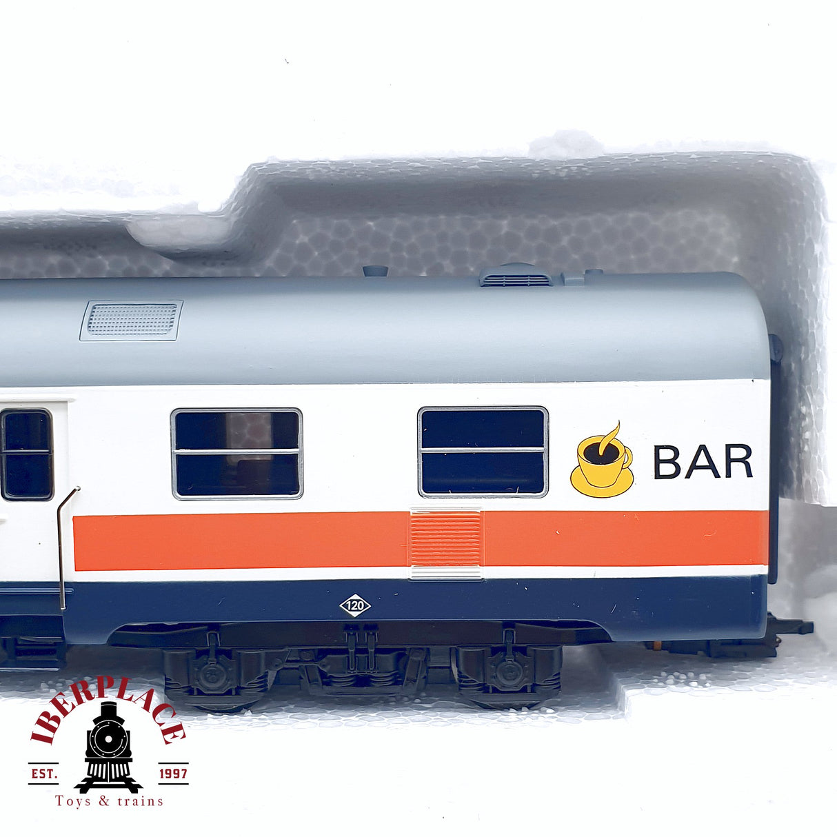🆕 💡 Mabar - 85974 Locomotora diesel con remolque TER Regionales Modelo DC H0 escala 1:87