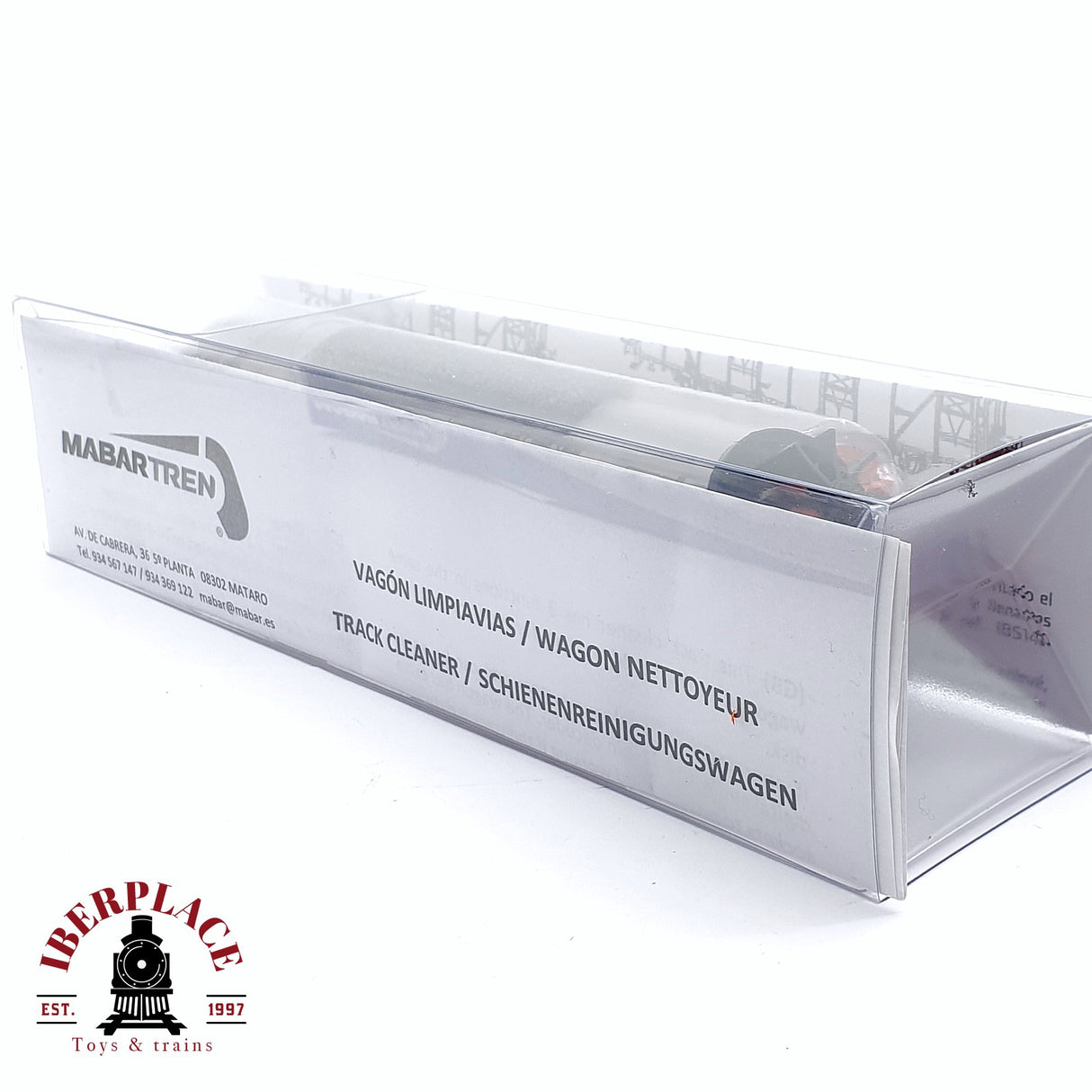 🆕 Mabar 81805 - Vagón limpiavías Aspirador + Pulidor + Esponja RENFE DC H0 escala 1:87