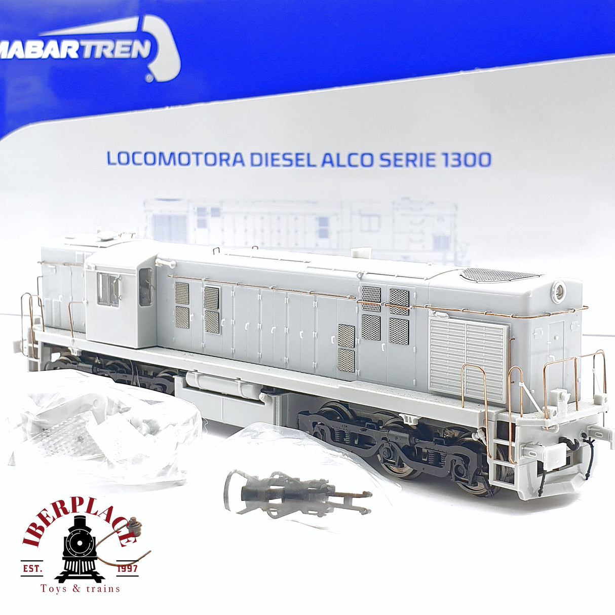 🆕 Mabar - 81315 Locomotora diesel Alco 1300 RENFE SIN PINTAR Modelo DC nueva con caja H0 escala 1:87
