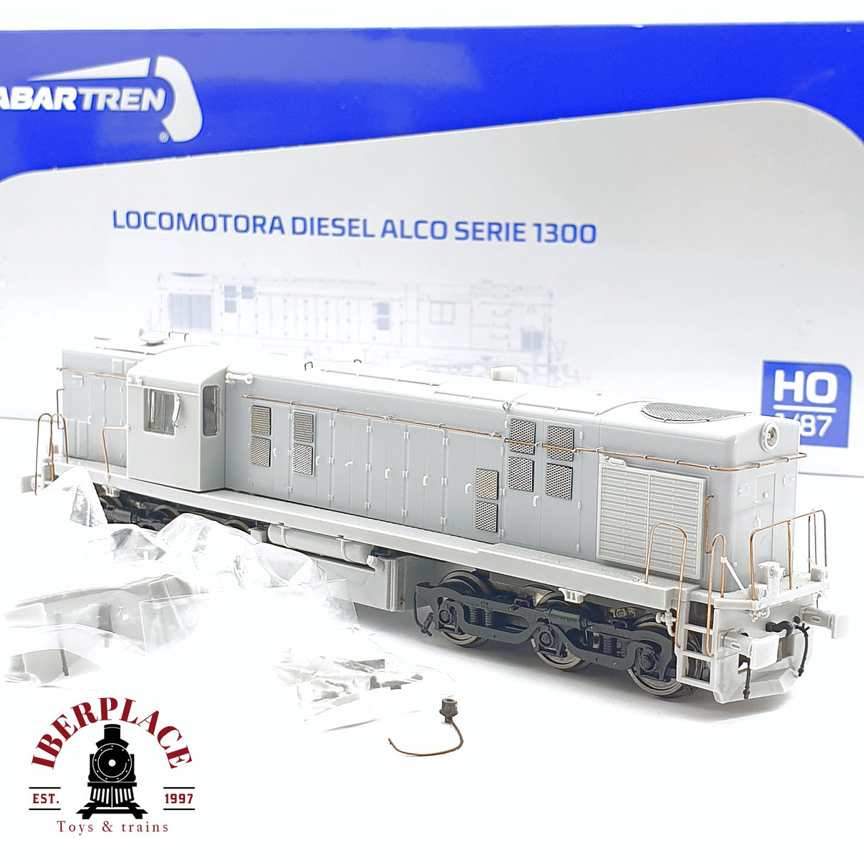 🆕 Mabar - 81315 Locomotora diesel Alco 1300 RENFE SIN PINTAR Modelo DC nueva con caja H0 escala 1:87