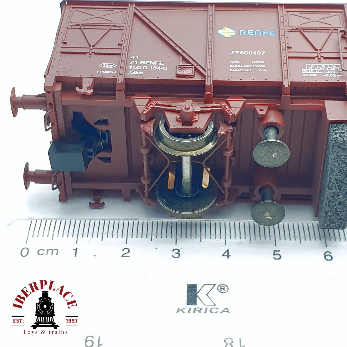 🆕 Mabar - 81800 Vagón limpiavías RENFE 600187 analógico DC Nuevo con caja H0 escala 1:87