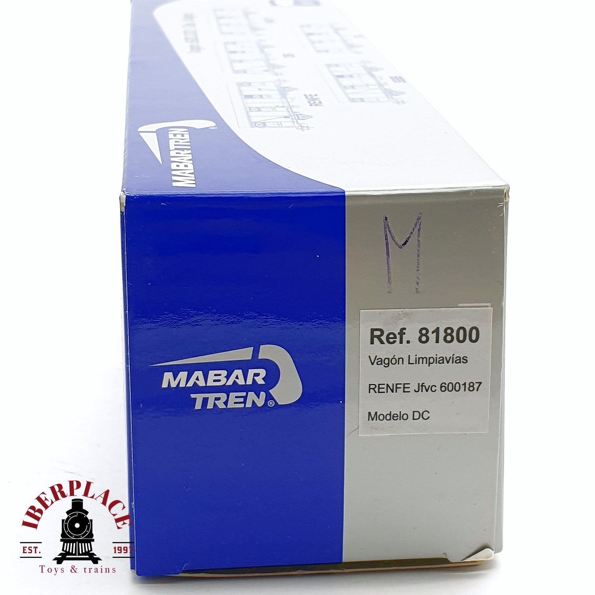 🆕 Mabar - 81800 Vagón limpiavías RENFE 600187 analógico DC Nuevo con caja H0 escala 1:87