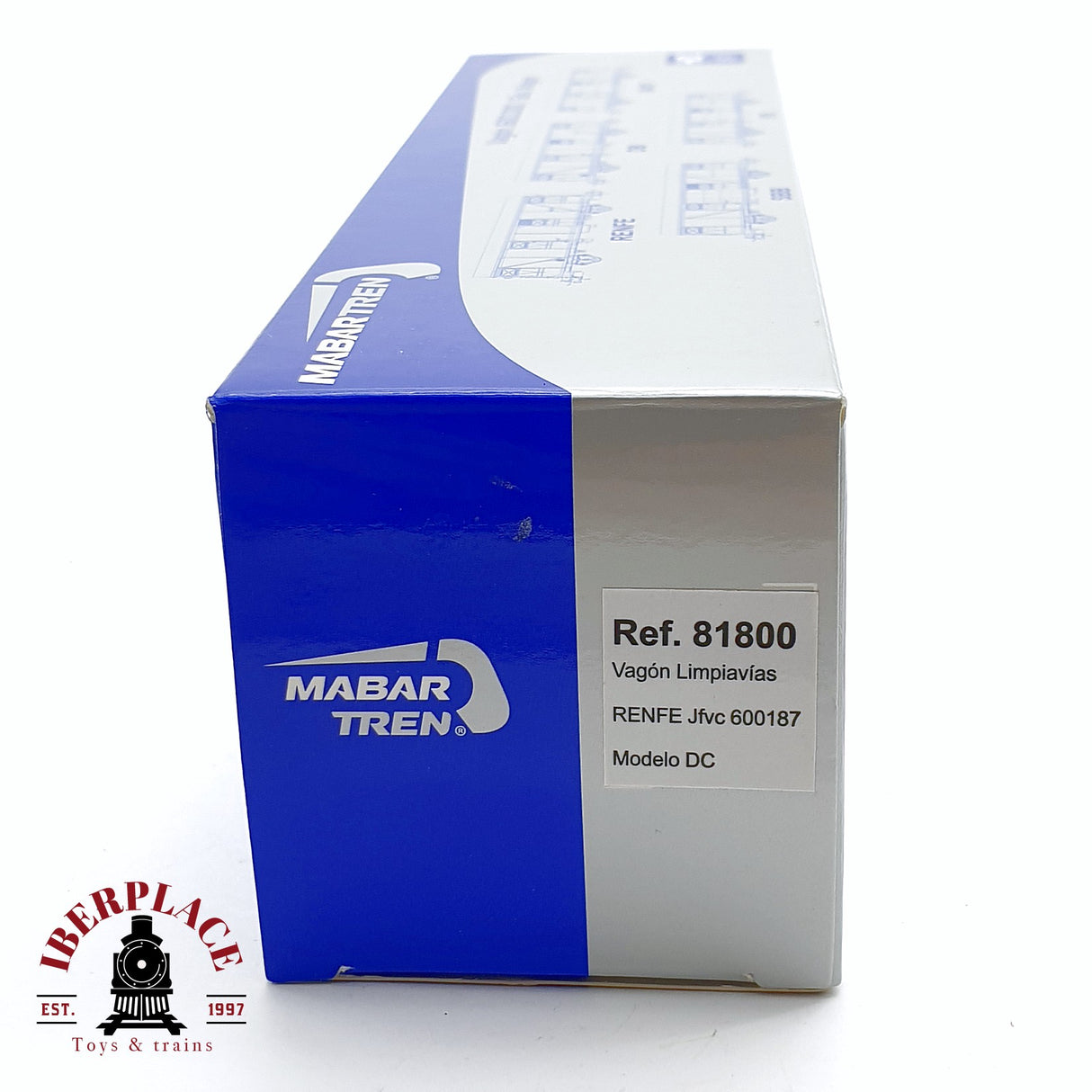 🆕 Mabar - 81800 Vagón limpiavías RENFE 600187 analógico DC Nuevo con caja H0 escala 1:87