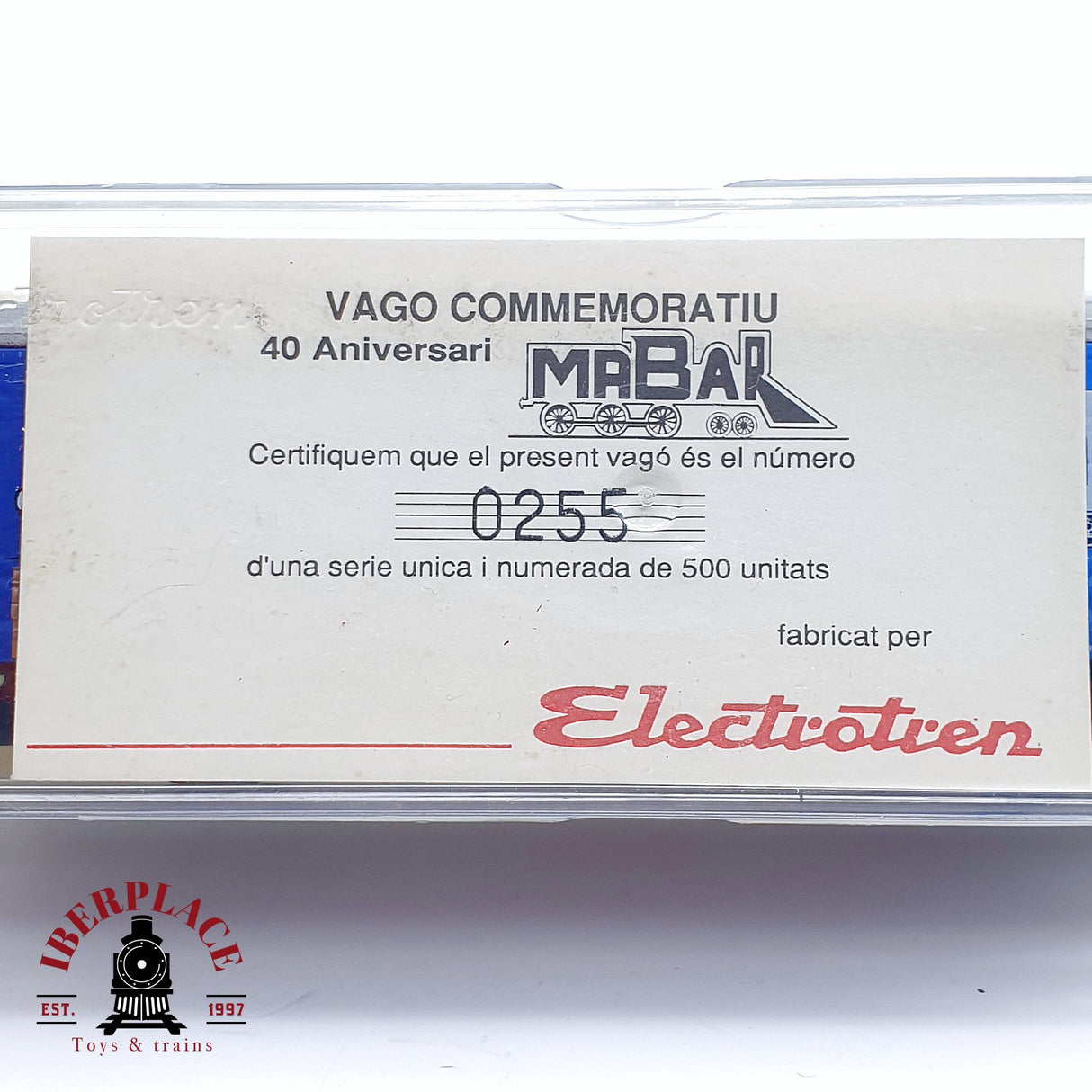 🆕 Electrotren - DC Vagón conmemorativo Mabar 40 aniversario 255 de 500 unidades H0 escala 1:87