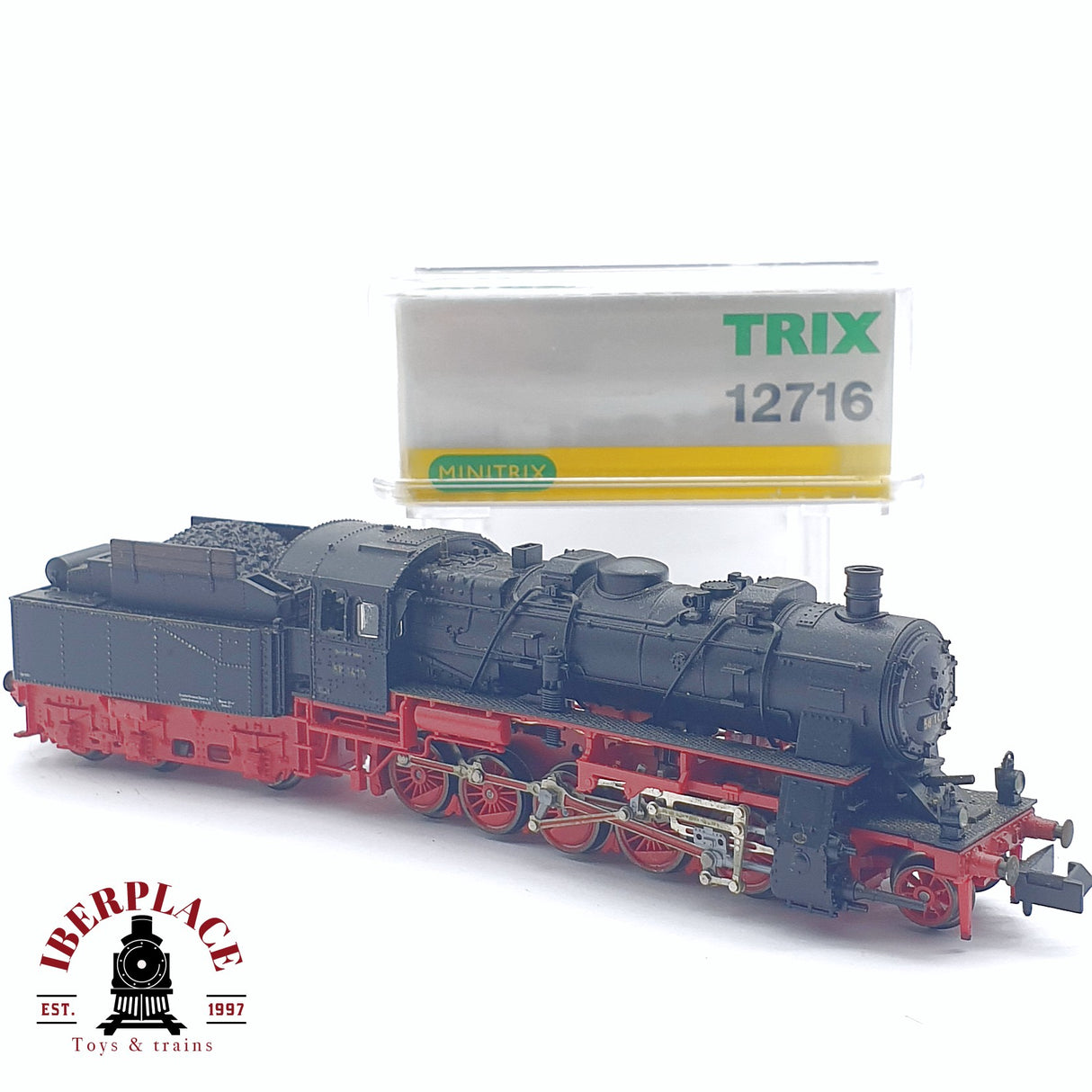 ♻️ 2da mano - Minitrix 12716 Locomotora de vapor BR 58 1417 DR N escala 1:160