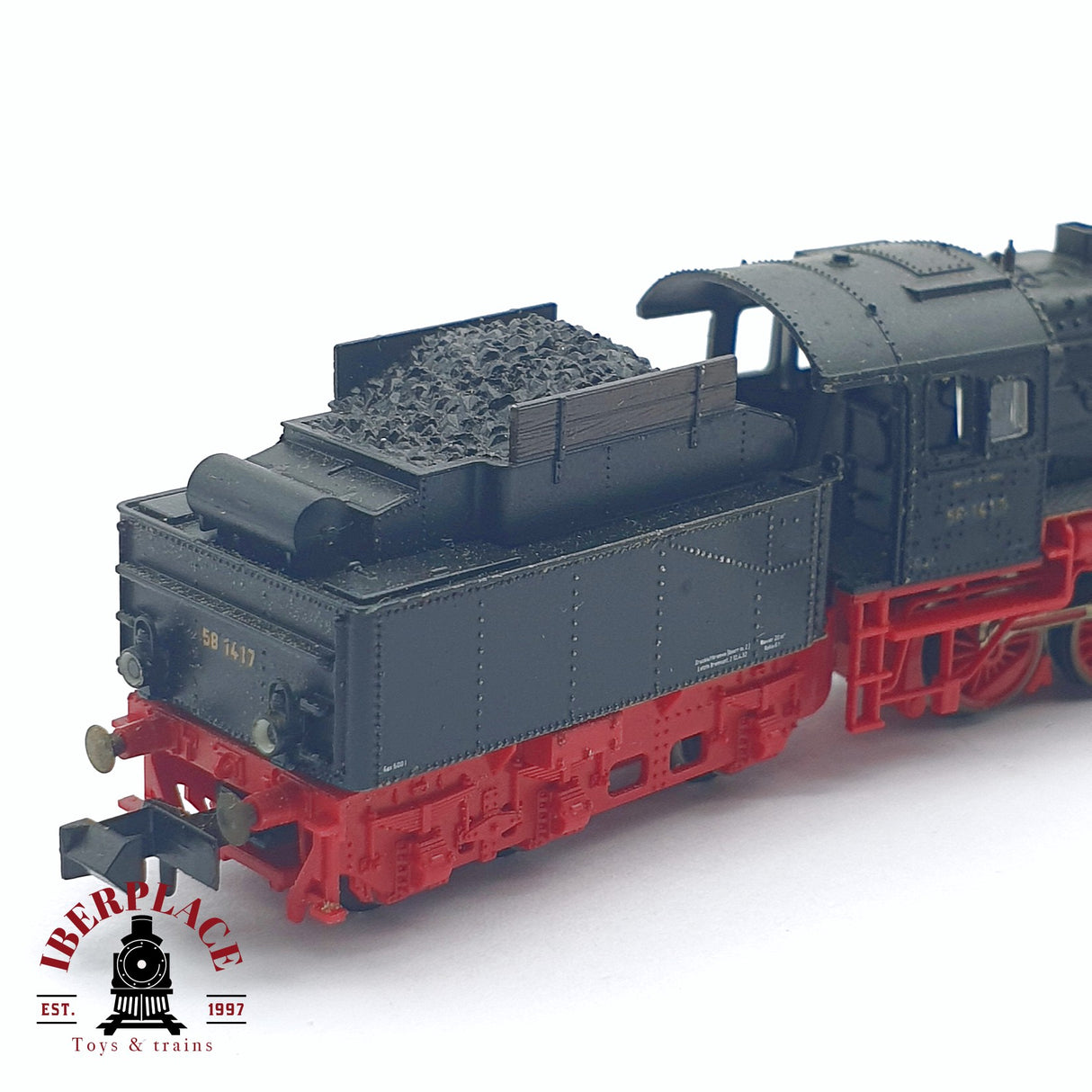 ♻️ 2da mano - Minitrix 12716 Locomotora de vapor BR 58 1417 DR N escala 1:160