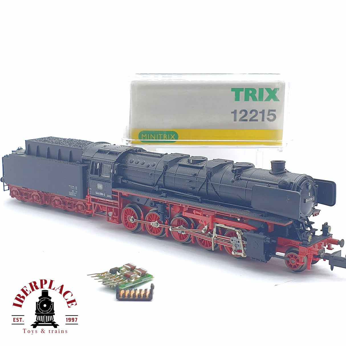 ♻️ 2da mano - Minitrix 12215 Locomotora de vapor 044 696-3 DB N escala 1:160
