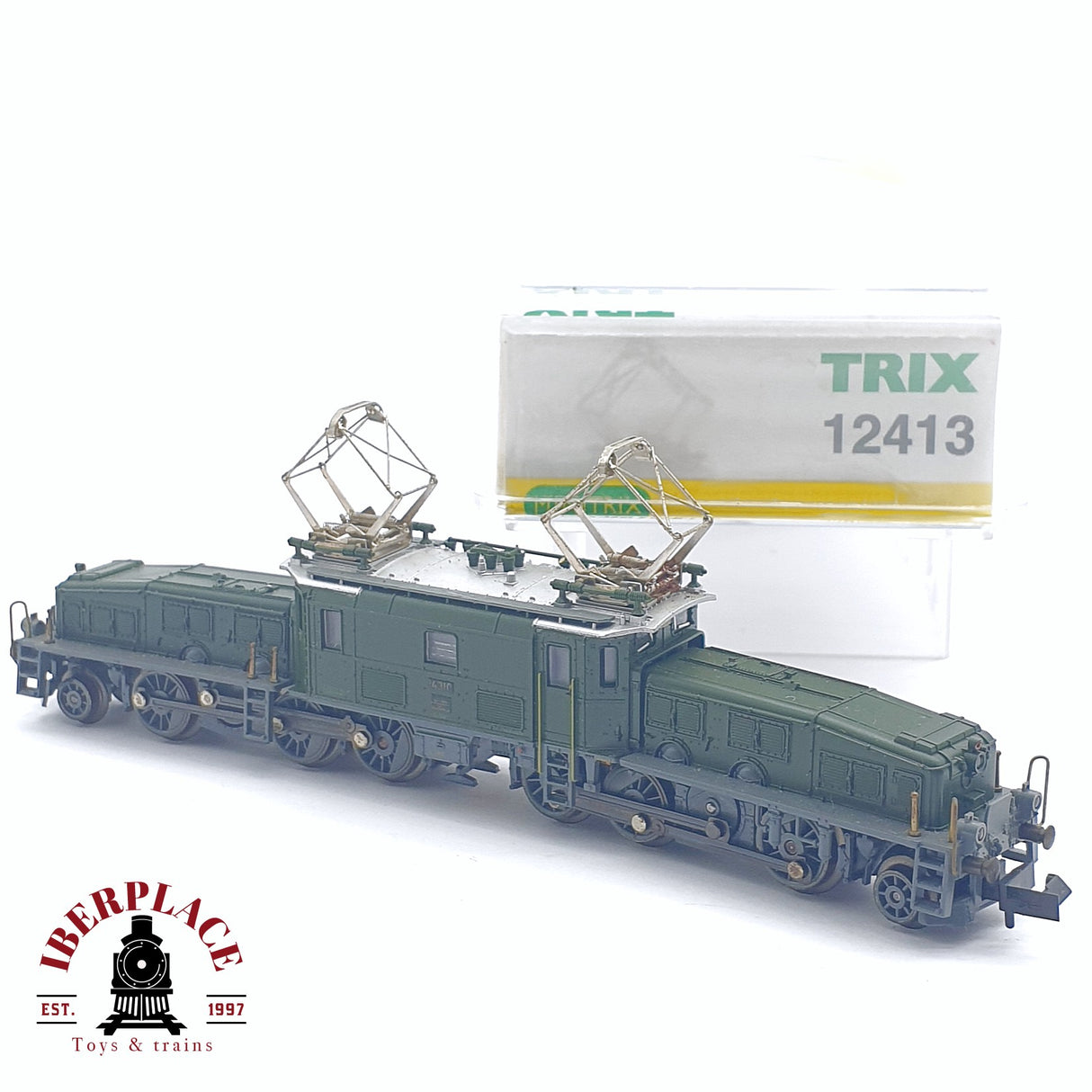 ♻️ 2da mano - Minitrix 12413 Locomotora eléctrica cocodrilo 14310 SBB Época III N escala 1:160