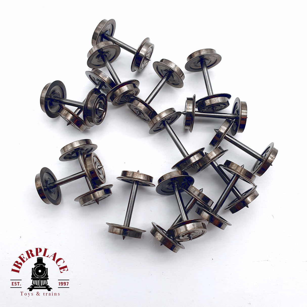 ♻️ 2da mano - Ruedas metálicas corriente alterna H0 escala 1:87