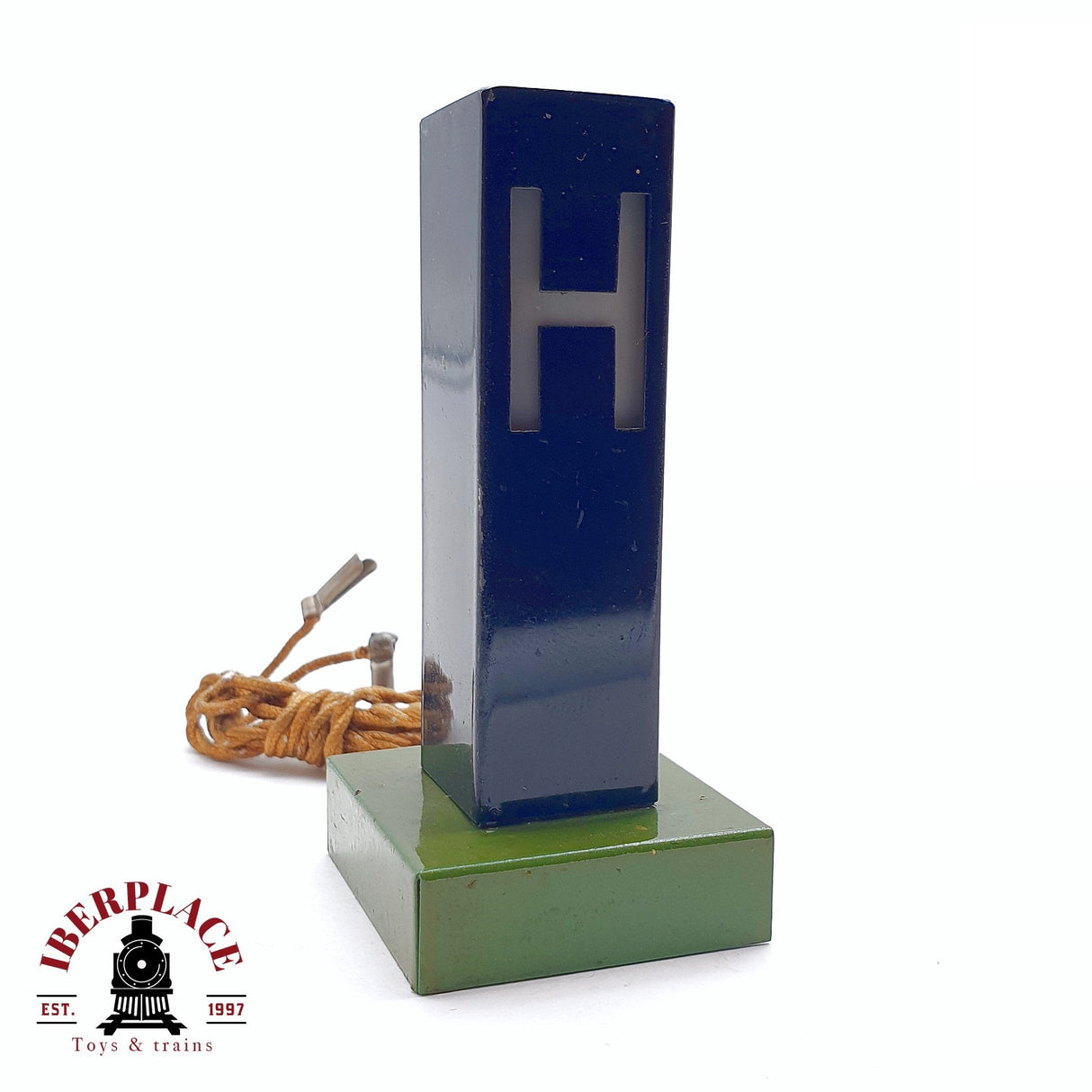 ♻️ 2da mano - Märklin Vintage Señales Poste de parada H en metal H0 escala 1:87