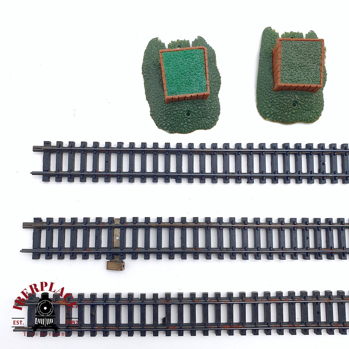 ♻️ 2da mano - 10x Arnold Rapido 0101 vías rectas, tope de vías, vías de desenganche N escala 1:160