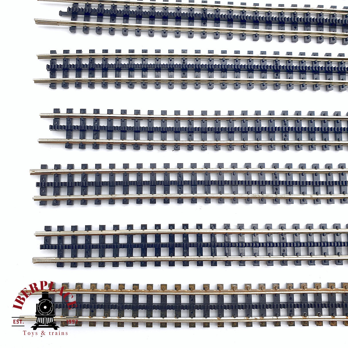 ♻️ 2da mano - 9119 Fleischmann 8x vías flexibles de cremallera N escala 1:160