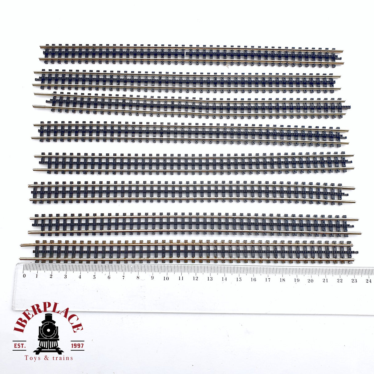 ♻️ 2da mano - 9119 Fleischmann 8x vías flexibles de cremallera N escala 1:160