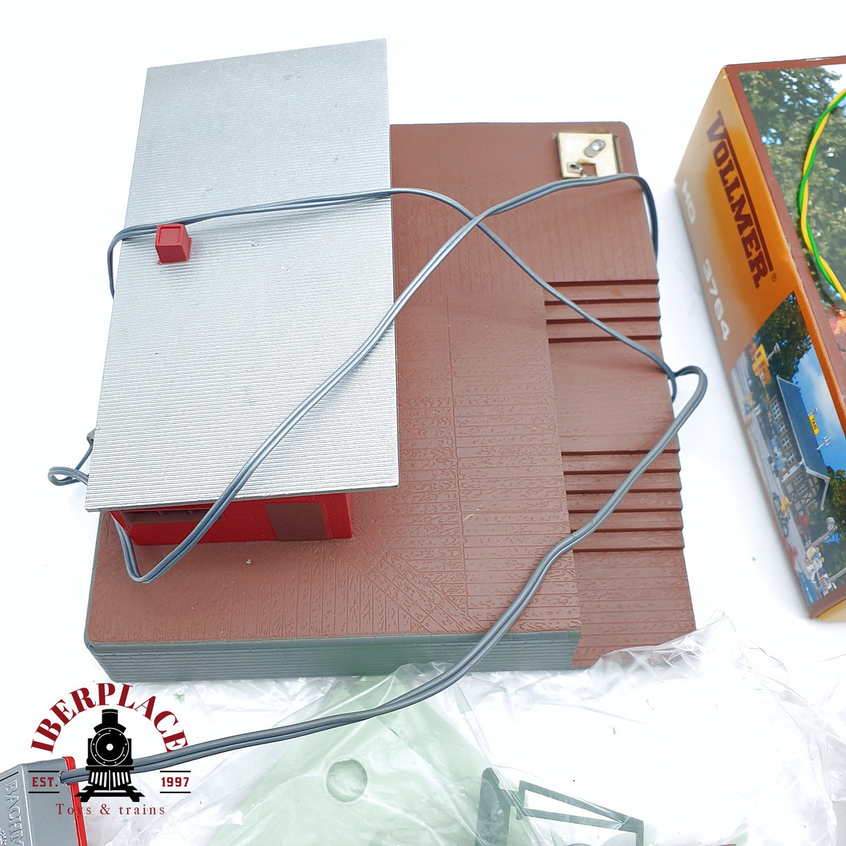 ♻️ 2da mano - Vollmer Bachmann Taxi stand Deposito shell piezas para repuesto H0 escala 1:87