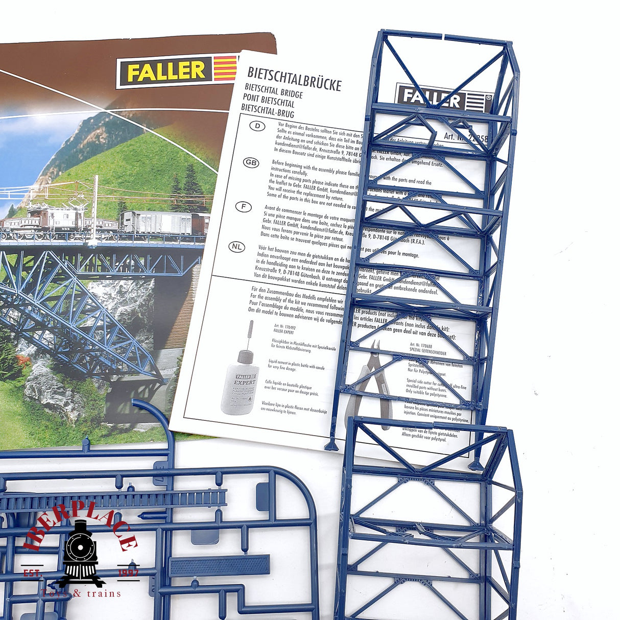 ♻️ 2da mano - Faller 222580 piezas de repuesto para Puente del valle de Bietschtal N escala 1:160