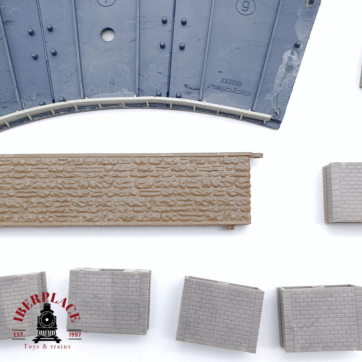 ♻️ 2da mano - Arnold Rápido pilares, rampa, portal tunel N escala 1:160