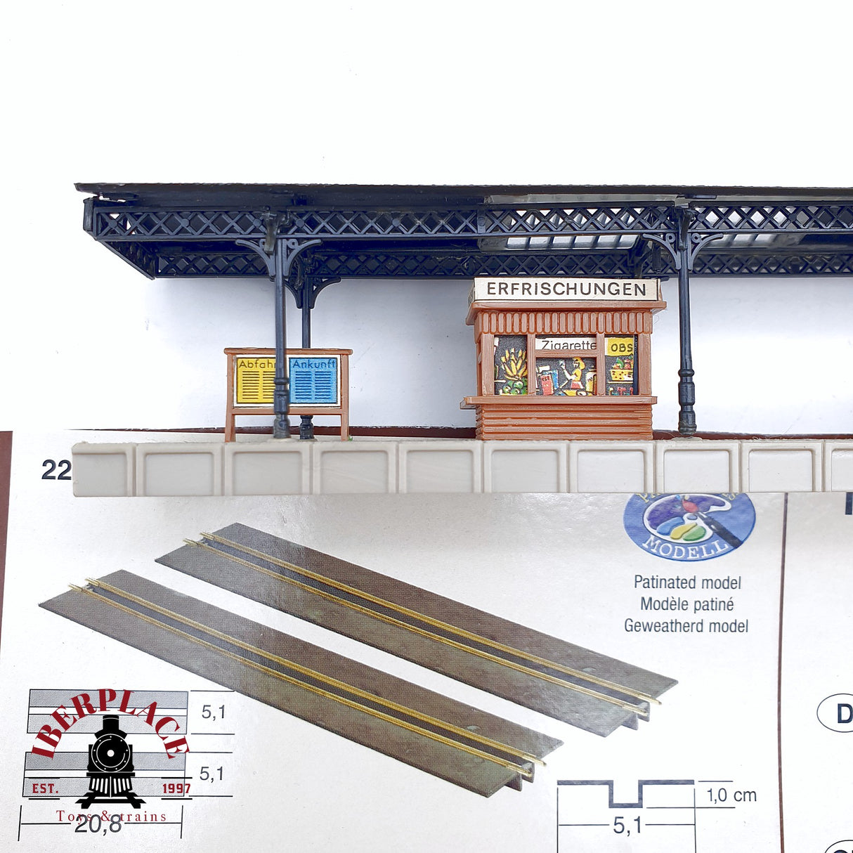 ♻️ 2da mano - Faller Anden plataforma de estación, pozos de inspección N 1:160