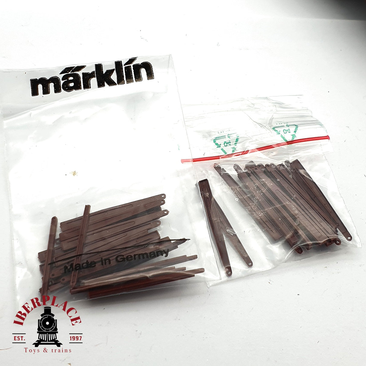 ♻️ 2da mano - Märklin 2x 4694 vagones telero DB H0 escala 1:87 EH010