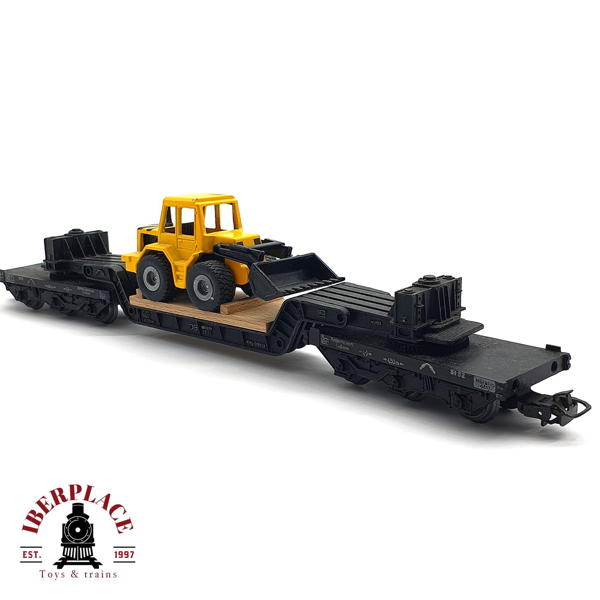 ♻️ 2da mano - Märklin vagón plataforma de cargas pesadas DB H0 escala 1:87 EH010