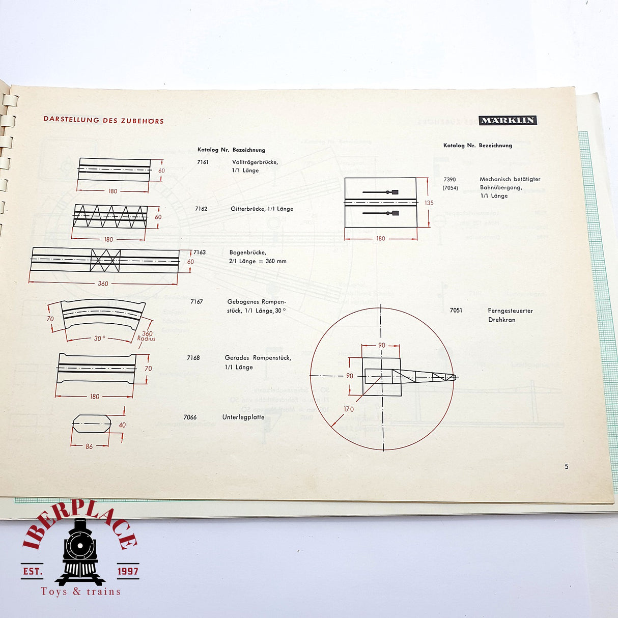 ♻️ 2da mano - Märklin 0350 libro plano de vías del año 1969 H0 escala 1:87 EH010