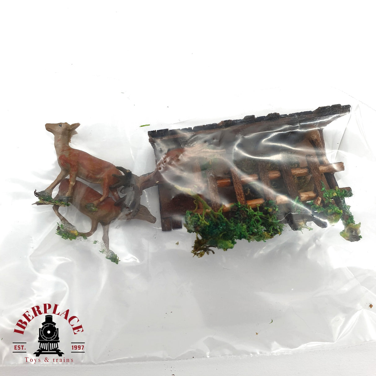 ♻️ 2da mano - Lote Figuras tendiendo la ropa parada gasolinera shell H0 escala 1:87 EH010