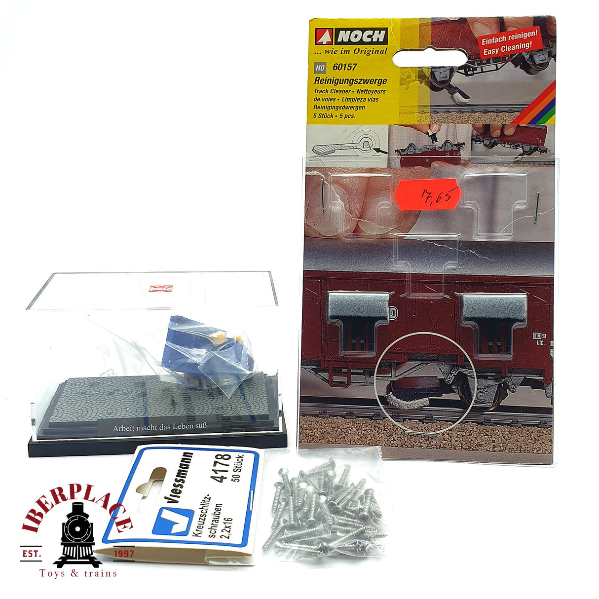 ♻️ 2da mano - Noch viessmann enanos limpia vías tornillos H0 escala 1:87 EH010