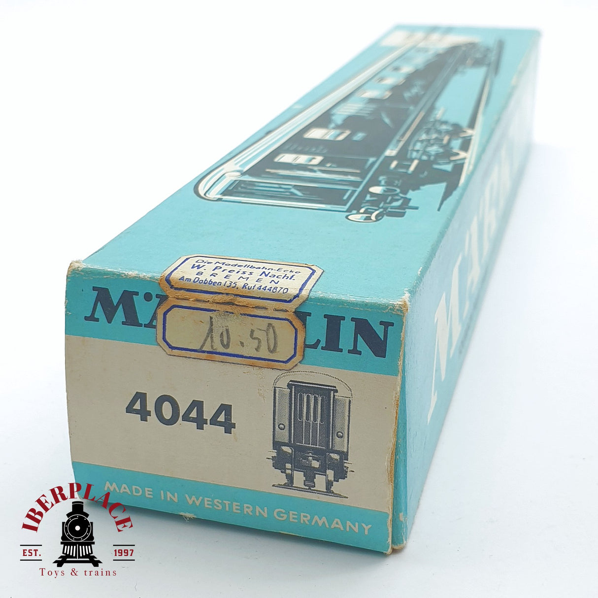 ♻️ 2 mano - Märklin 4044 vagón equipajes DB en metal H0 escala 1:87 TEN03