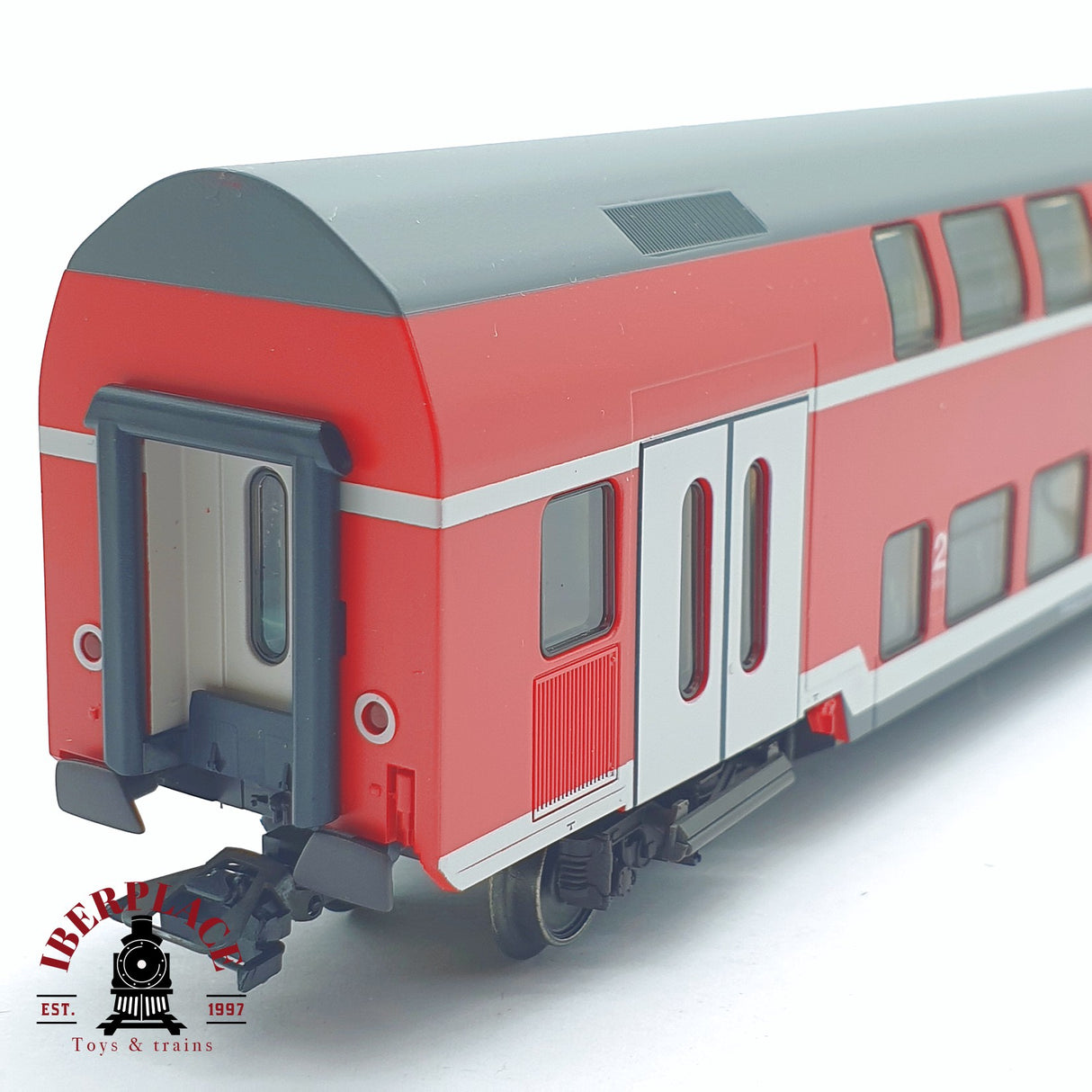 ♻️ 2 mano - Märklin 43584 vagon pasajeros de doble piso RE Kassel HBF H0 escala 1:87 TEN03