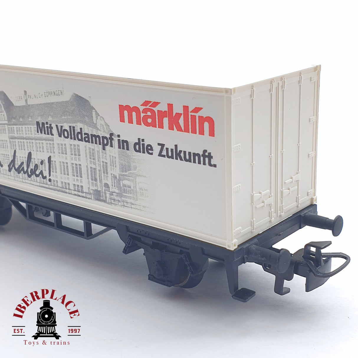 ♻️ 2 mano - Märklin 44150 vagón contenedor publicidad H0 escala 1:87 TEN03