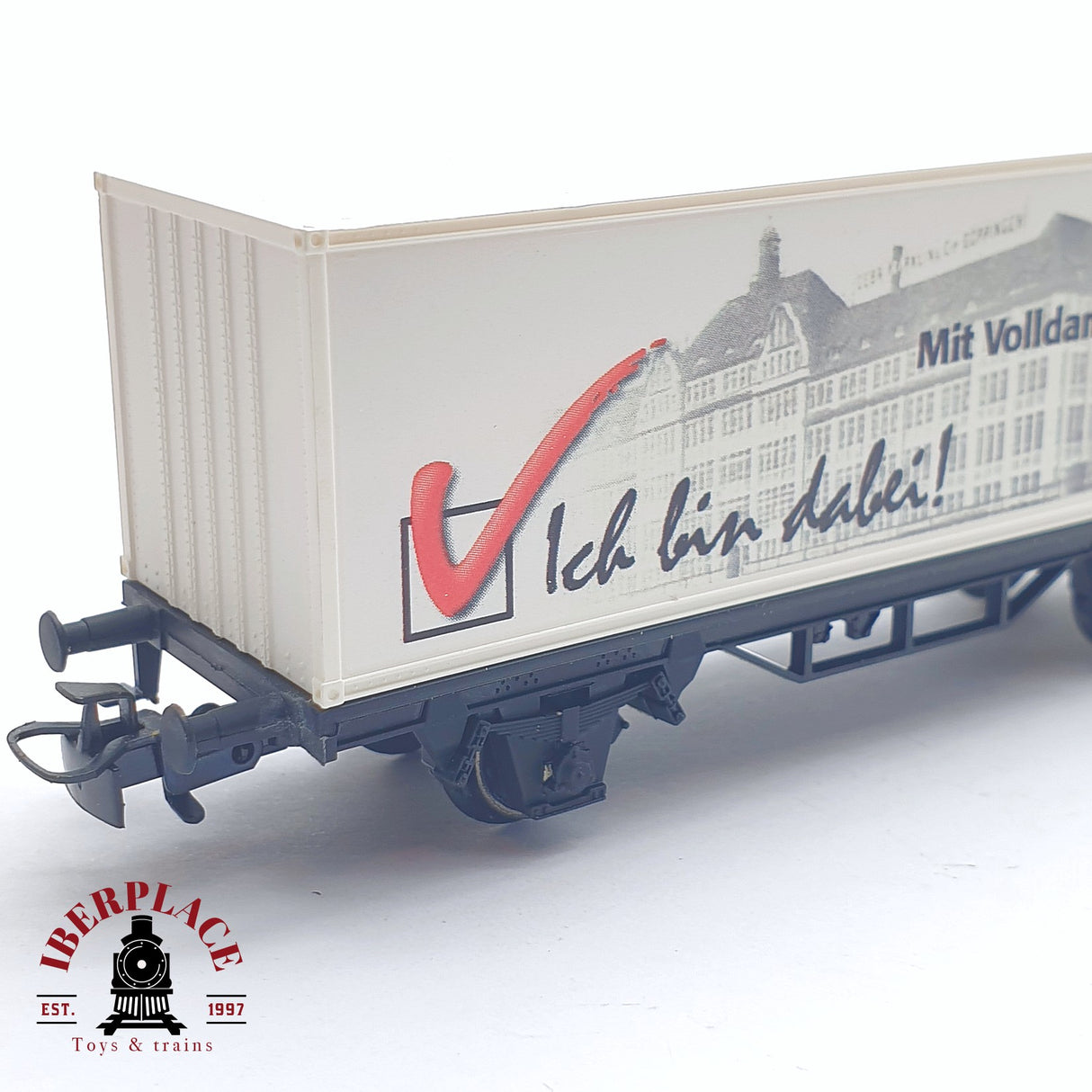 ♻️ 2 mano - Märklin 44150 vagón contenedor publicidad H0 escala 1:87 TEN03
