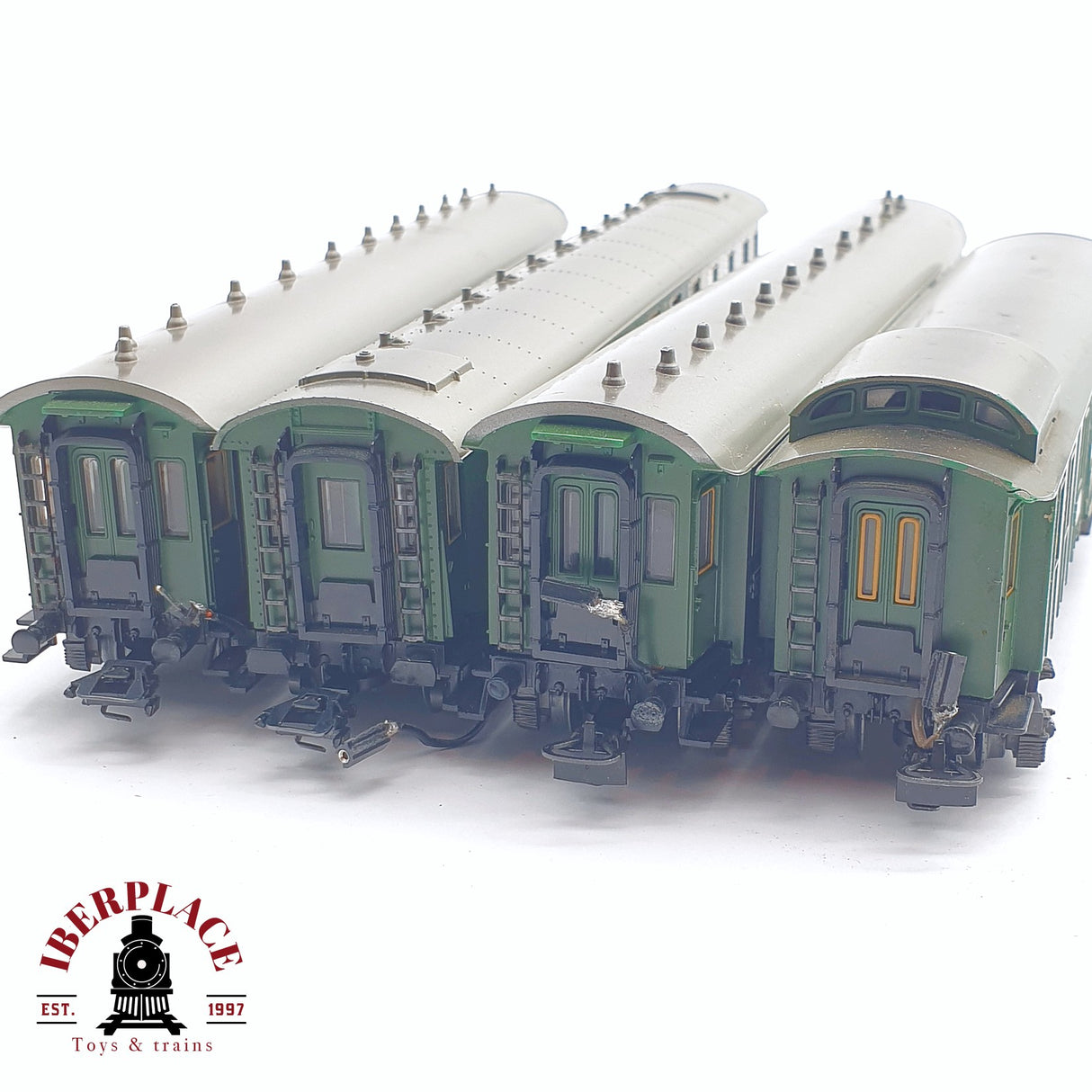 ♻️ 2 mano - Märklin 4x pasajeros y equipajes DRG H0 escala 1:87 TEN03