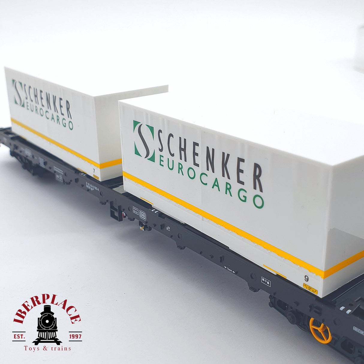 ♻️ 2 mano - Märklin 47041 plataforma con contenedores Eurocargo DB H0 escala 1:87 TEN03