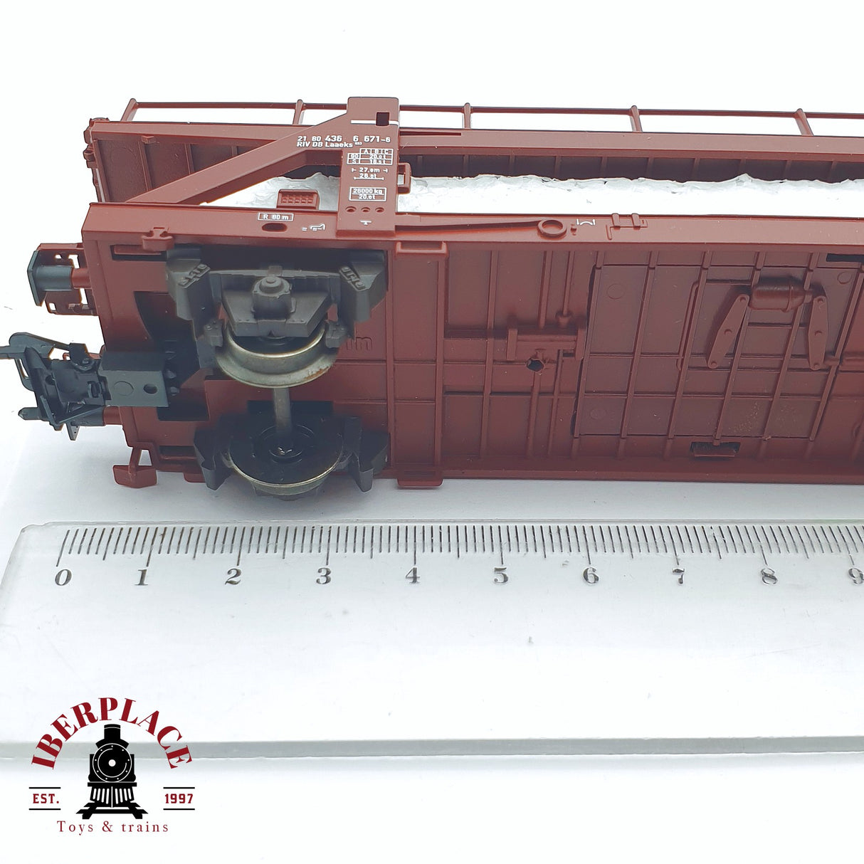 ♻️ 2 mano - Märklin 4712 vagón portacoches DB H0 escala 1:87 TEN03