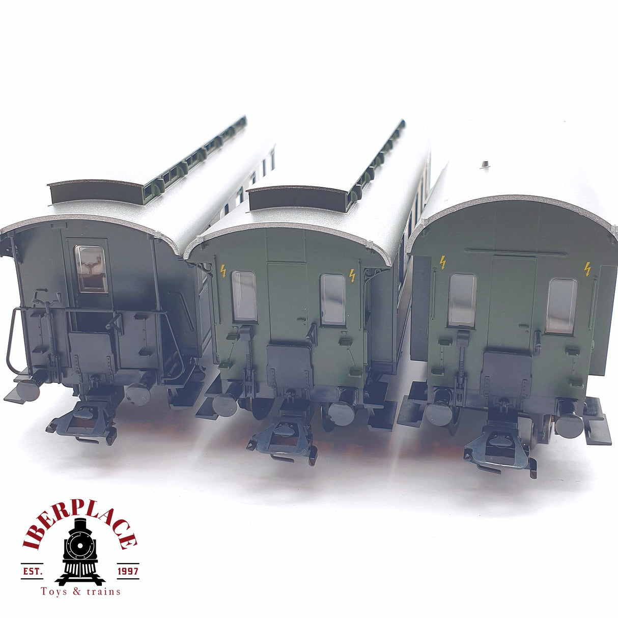 ♻️ 2 mano - Märklin 3x vagones pasajero y equipajes DB clase 2 H0 escala 1:87 TEN03