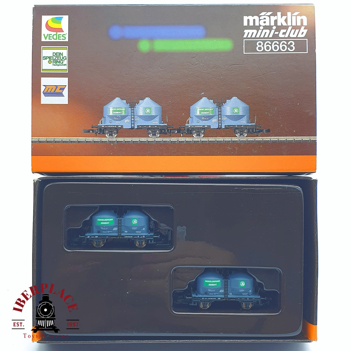 ♻️ 2 mano - Märklin 86663 set vagones de cemento DB Z escala 1:220 TEN03