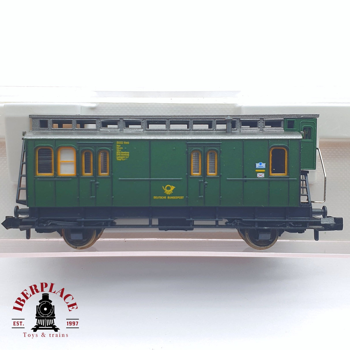 ♻️ 2 mano - Fleischmann 8050 vagón Correos DB N escala 1:160 TEN03