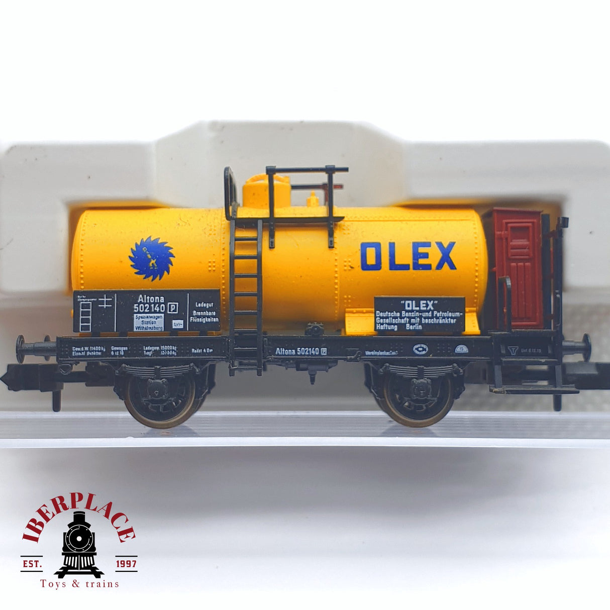 ♻️ 2 mano - Fleischmann 8845K vagón cisterna Olex Altona N escala 1:160 TEN03