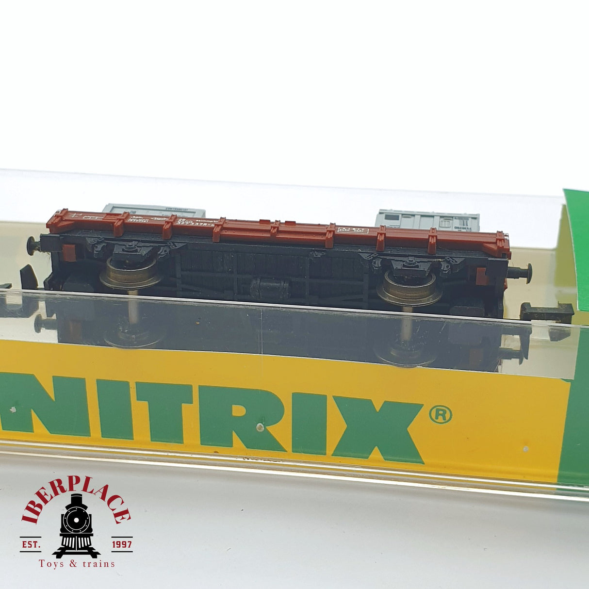 ♻️ 2 mano - Minitrix 51 3588 30 vagón plataforma DB N escala 1:160 TEN03