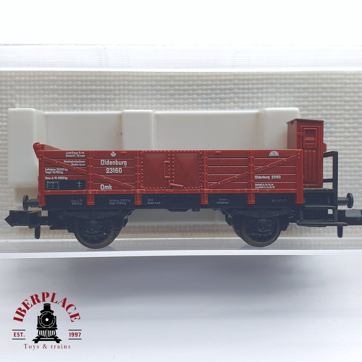 ♻️ 2 mano - Fleischmann 8862 vagón con garita Oldenburg 23160 N escala 1:160 TEN03