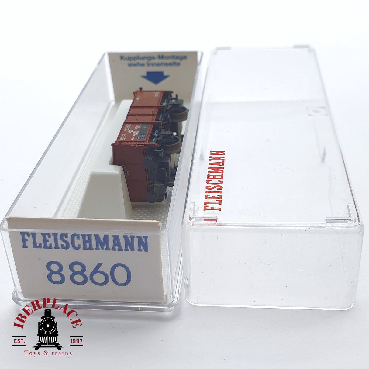 ♻️ 2 mano - Fleischmann 8860 vagón abierto K.Sächs.Sts.EB N escala 1:160 TEN03