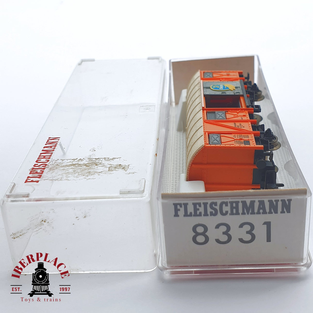 ♻️ 2 mano - Fleischmann 8331 vagón Chiquita Europ DB N escala 1:160 TEN03